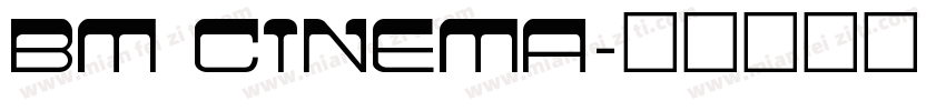 BM cinema字体转换
